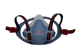 7600-Large Silicone Reusable Half Face Chemical Gas Mask